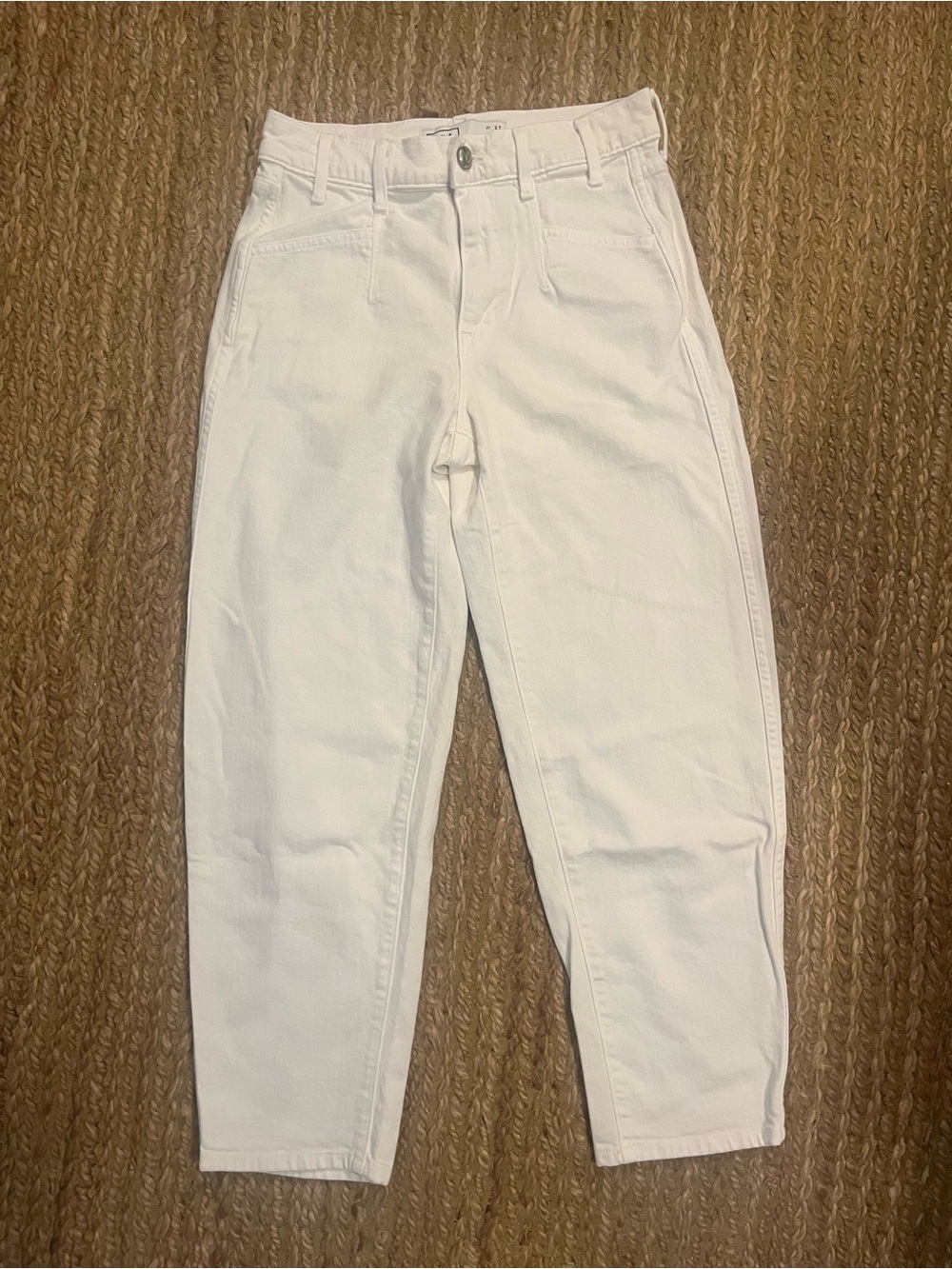 AYR White High-Rise Jeans